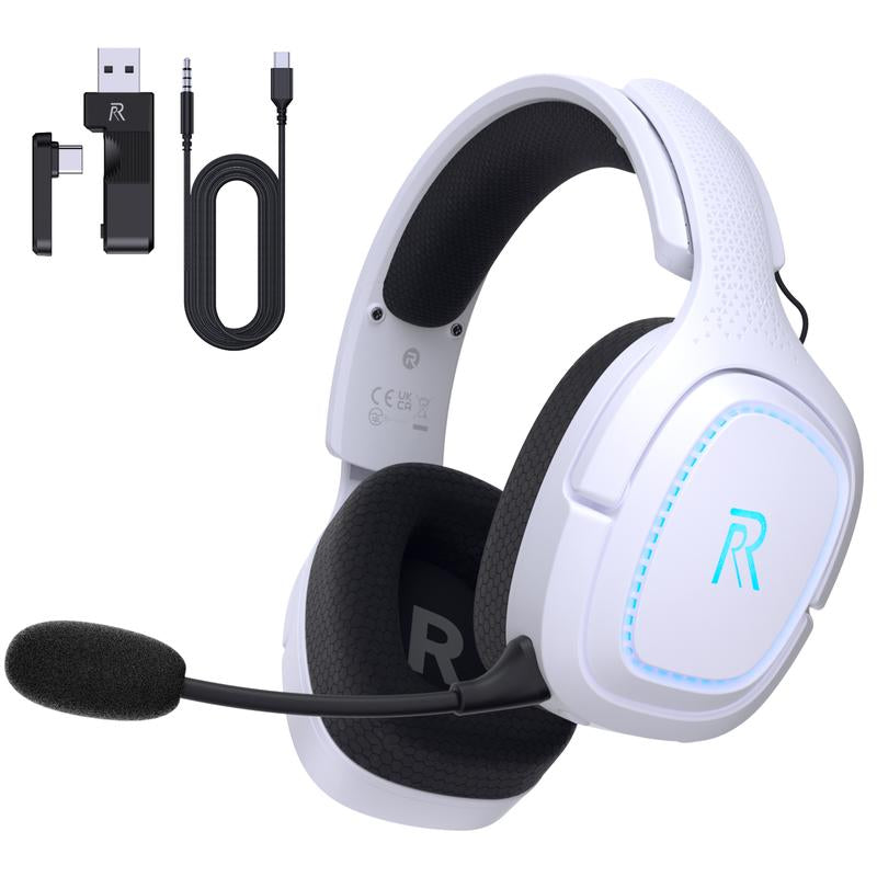 2.4Ghz Wireless Gaming Headset for PS5, Xbox(Wired), PC, Nintendo Switch